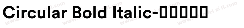 Circular Bold Italic字体转换